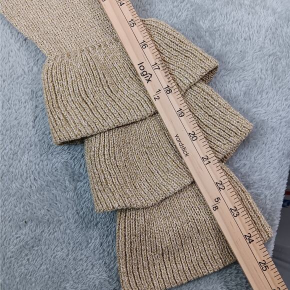 Holiday Time Dimensional Christmas Tree Ugly Sweater Size Small Ruffle Sleeves - Picture 10 of 12